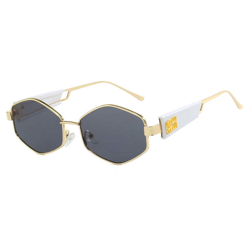 Women's Geometric Sunglasses with Fashionable Design and UV Protection Skanto