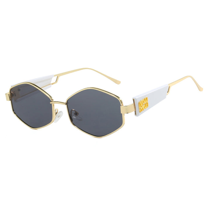 Women's Geometric Sunglasses with Fashionable Design and UV Protection Skanto