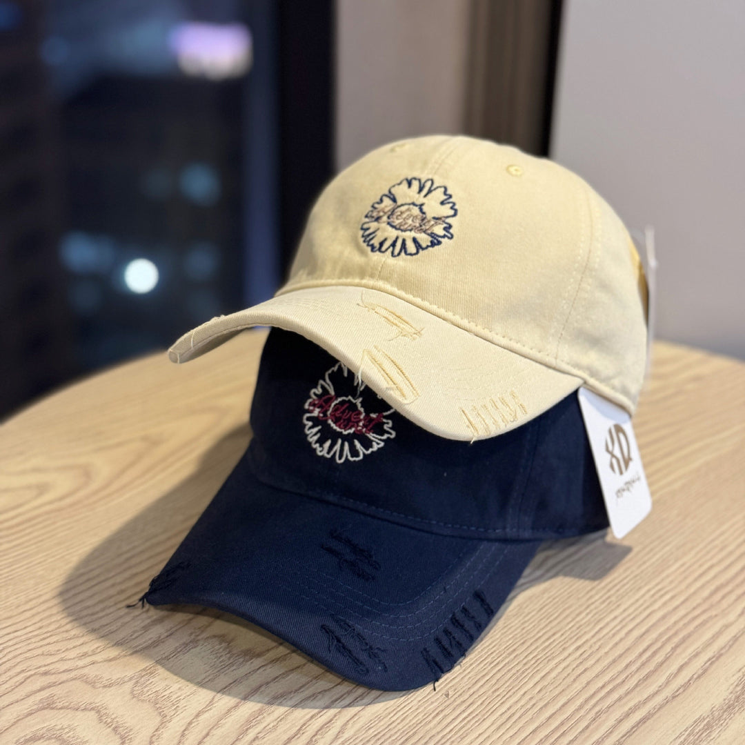 Unisex Brodert Blomster Design Baseball Cap Skanto