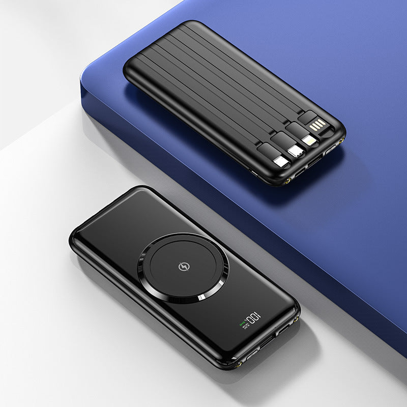 Bærbar powerbank med hurtigladingsfunksjon og LED-skjerm Skanto