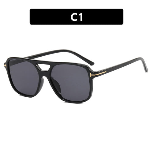 Women's Fashionable Square Sunglasses with Luxurious Plastic Frame and UV Protection Skanto