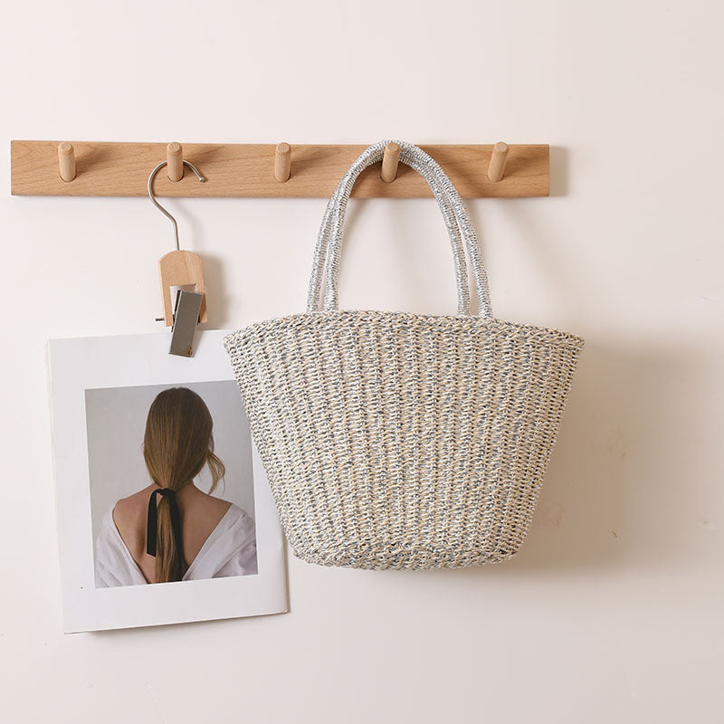 Handmade basket bag with sturdy handles Skanto