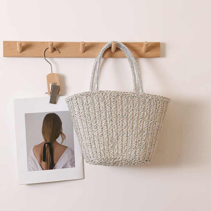 Handmade basket bag with sturdy handles Skanto