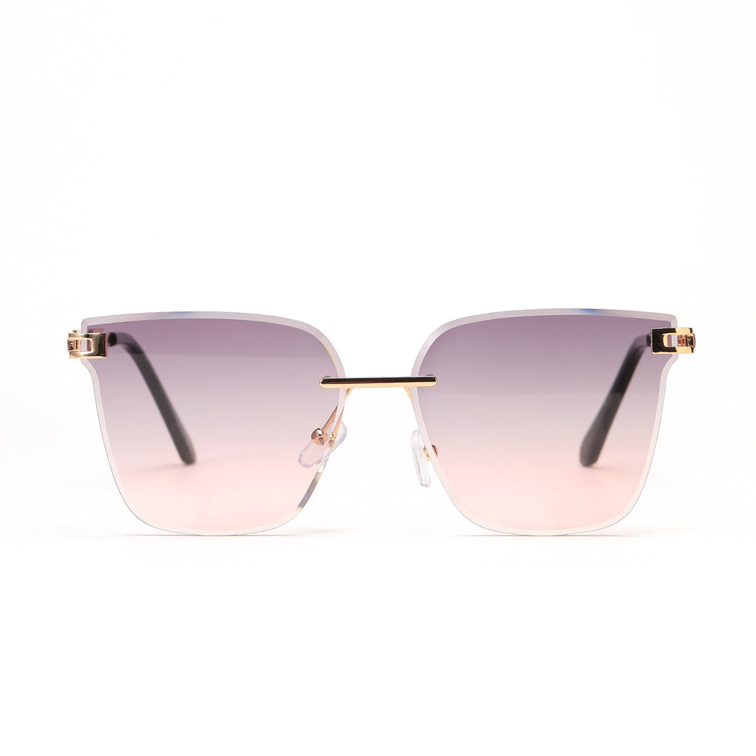 Dame moterøkt solbrille med filigranramme og UV-beskyttelse Skanto