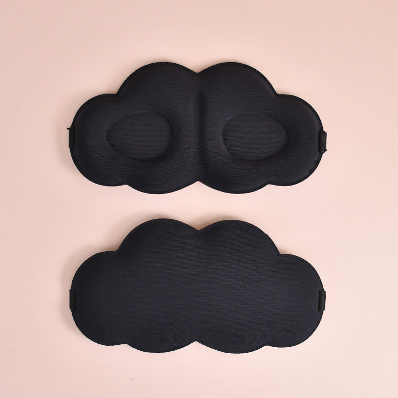 Dame med søte sky søvnmaske laget av minneskum med ergonomisk polstring og justerbart elastisk bånd Skanto