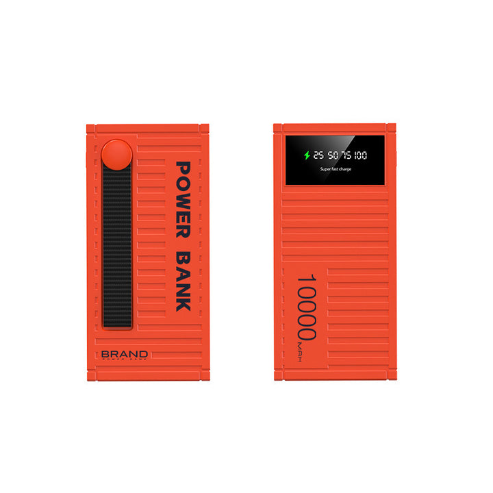 Kompakt powerbank med LED-display og hurtigladefunksjon Skanto