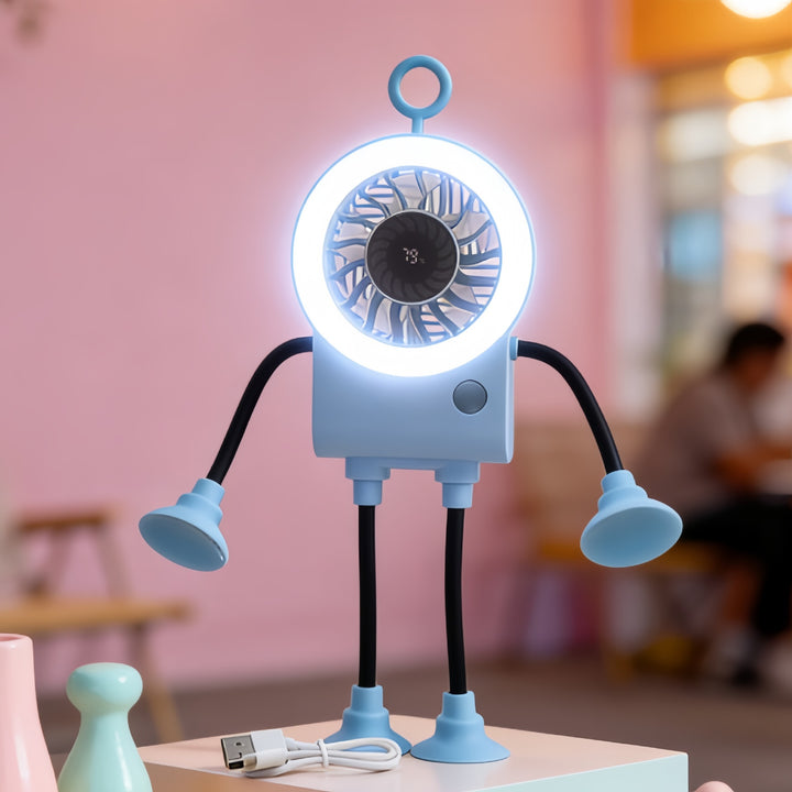 Unisex Kreativ Vifte med integrert LED-belysning Skanto