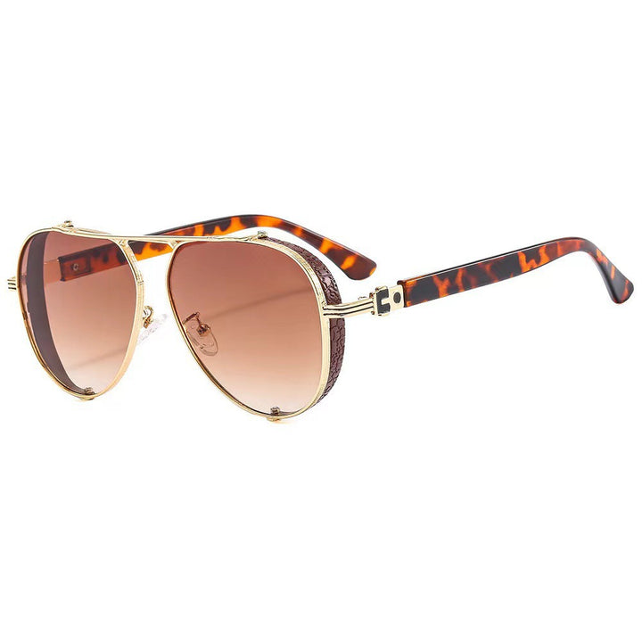 Dame moteriktig solbrille med innovativ retro-futuristisk design Skanto