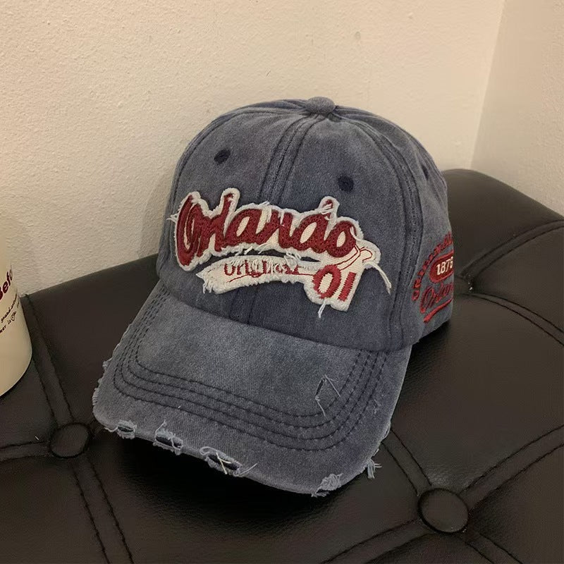 Unisex Slittet Vintage-Stil Baseball Cap Skanto