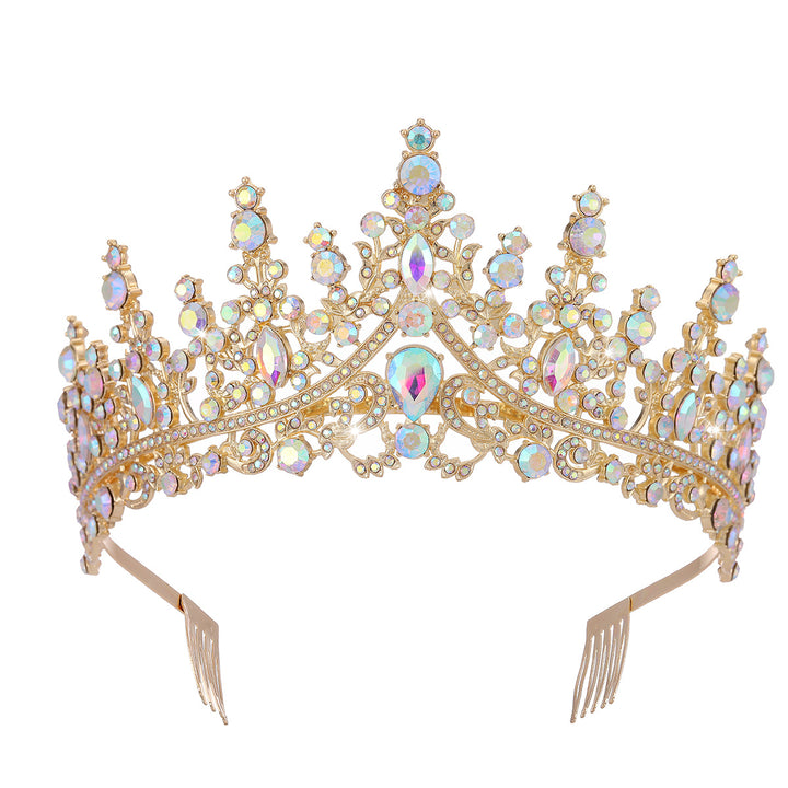 Dame Strass Tiara med glitrende edelstener Skanto