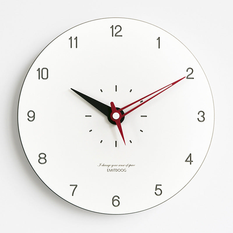 Skanto |  Minimalistisk Moderne Rund Veggdekor Stille Klokke