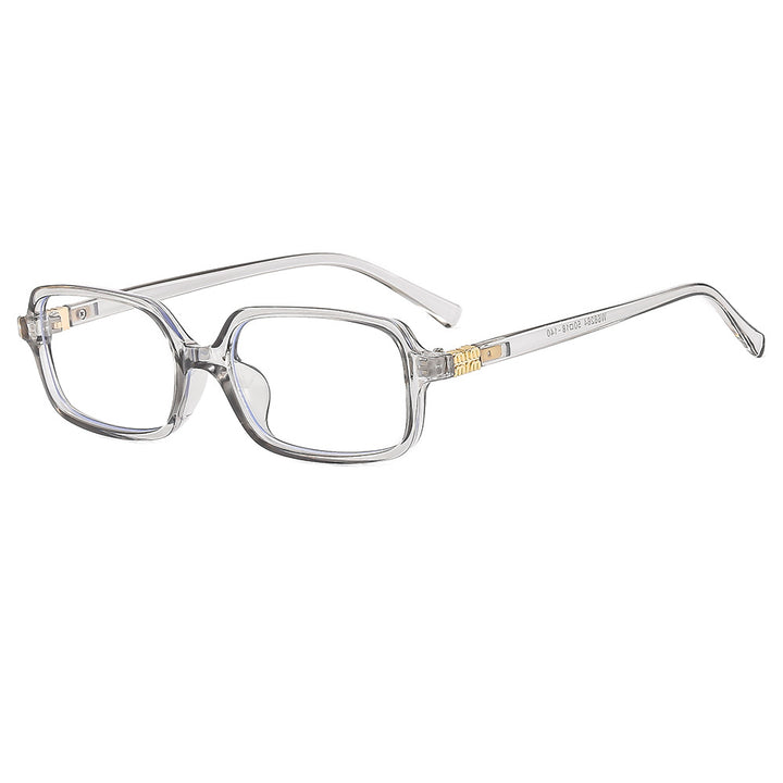 Dame moteriktig solbrille med elegant plastramme og originalt design Skanto