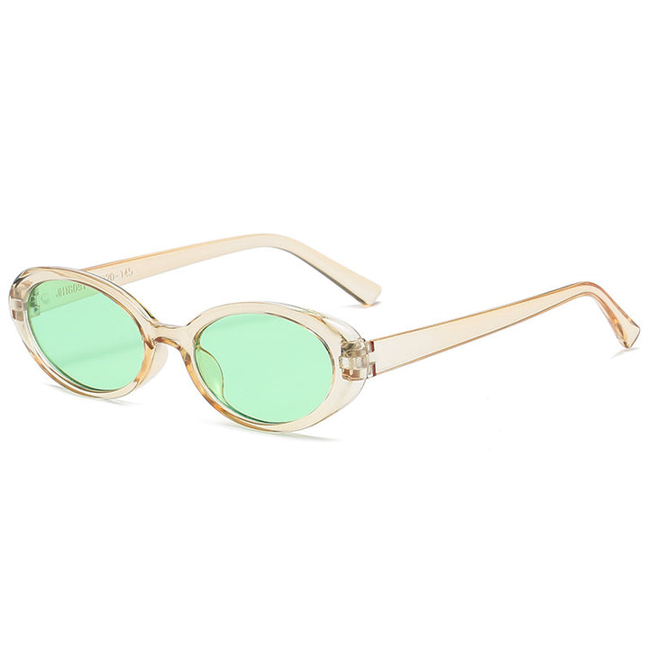 Dame elegant Cat-Eye solbriller med unik dyreprint Skanto