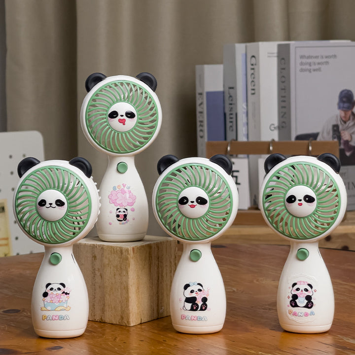 Dame Bærbar Håndvifte med søtt Panda-design Skanto