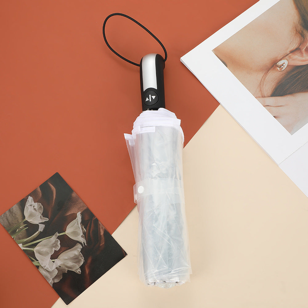 Unisex Automatisk Gjennomsiktig Paraply Skanto