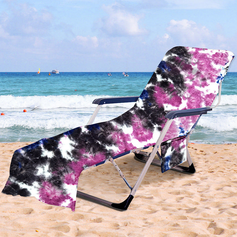 Liggestolpute med moderne TIE-DYE-mønster Skanto