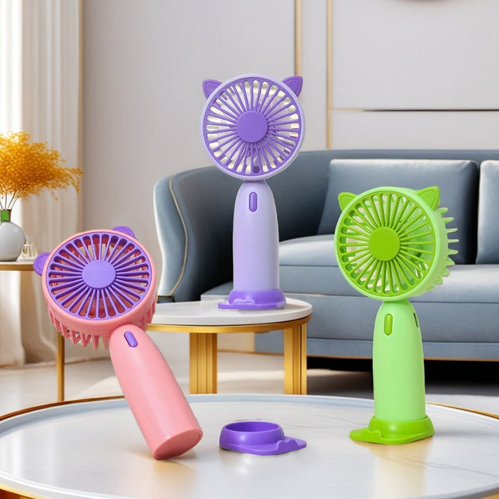 Dame Bærbar Mini-vifte med søtt kattedesign Skanto