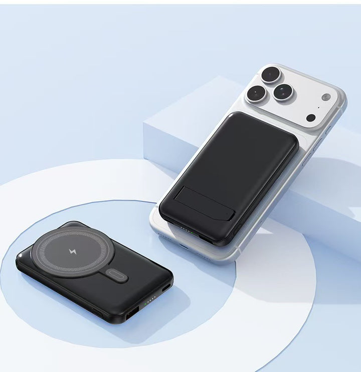 Powerbank med trådløs lader fra Skanto