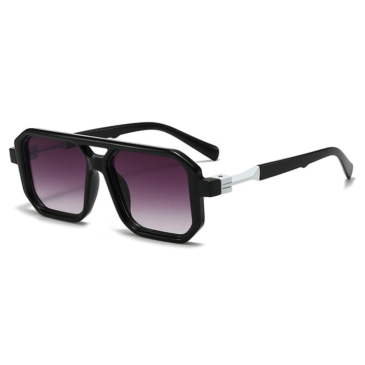 Dame stilige oversized solbriller med geometrisk ramme Skanto