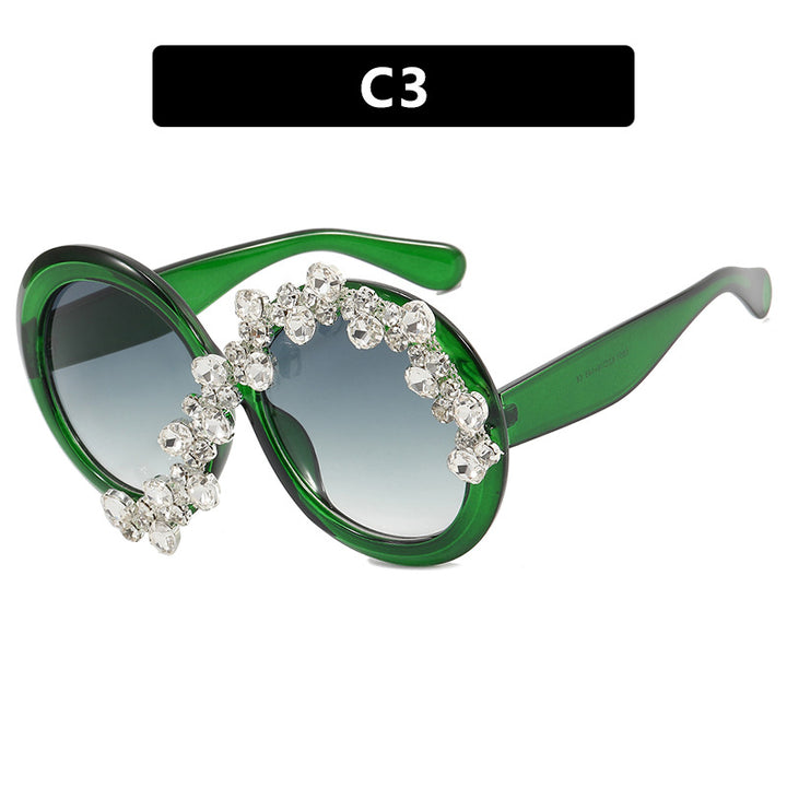 Women's Glamorous Sunglasses with Rhinestone Appliqués Skanto