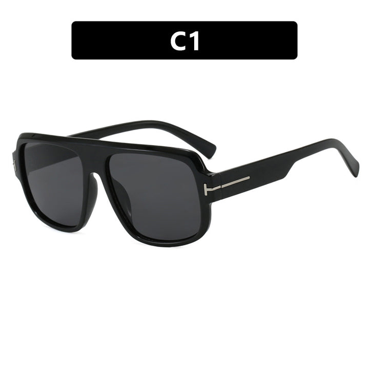 Women's fashionable square sunglasses with trendy tortoise pattern Skanto
