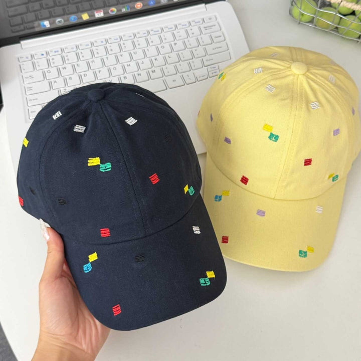 Kvinne Brodert Accent Justerbar Caps Skanto