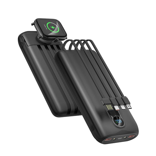 Bærbar powerbank med integrert trådløs ladingsfunksjon Skanto