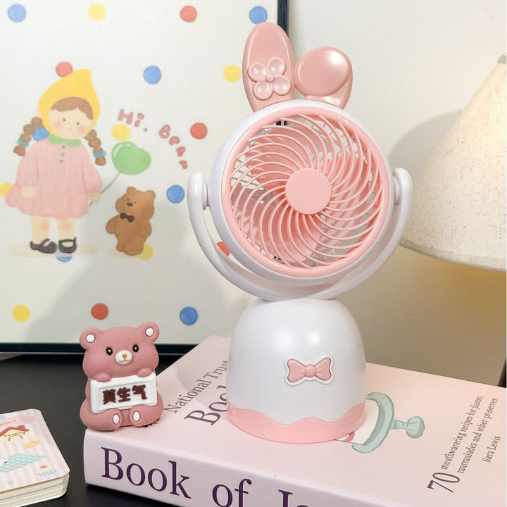 Dame Bærbar USB Mini-vifte med søtt design Skanto