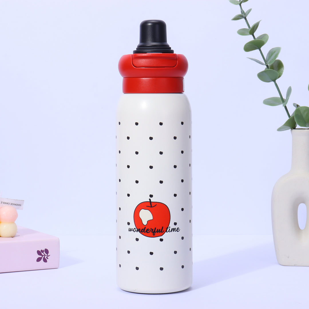 Dame Termo-Drikke flaske med rutsjefritt grep og uvanlig design Skanto