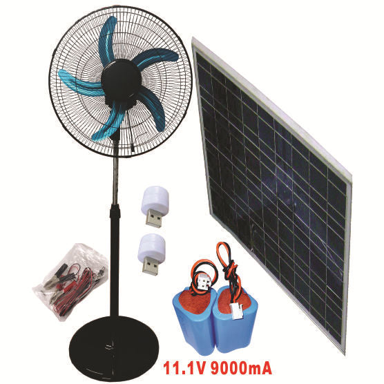 Unisex Solarbattery Drejeskivevifte fra Skanto