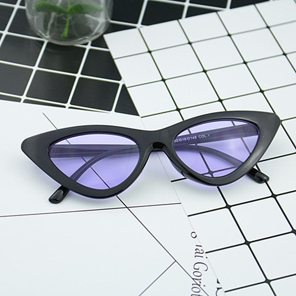 Dame Cat-Eye solbrille med elegant design og UV-beskyttelse Skanto