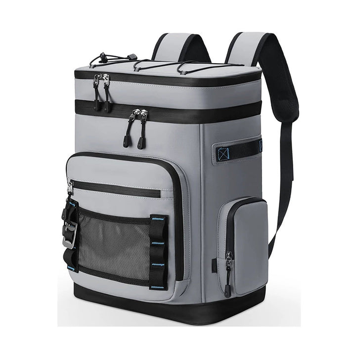 Unisex Insulated Cooler Backpack with Hard Base, Multiple Compartments, and Ergonomic Straps Skanto
