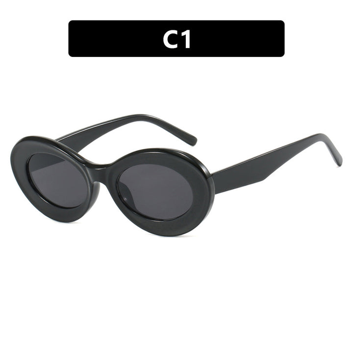 Women's oval sunglasses with modern lenses Skanto