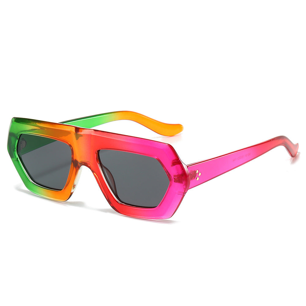 Women's Fashionable Optical Glasses in Extravagant Hexagon Design Skanto