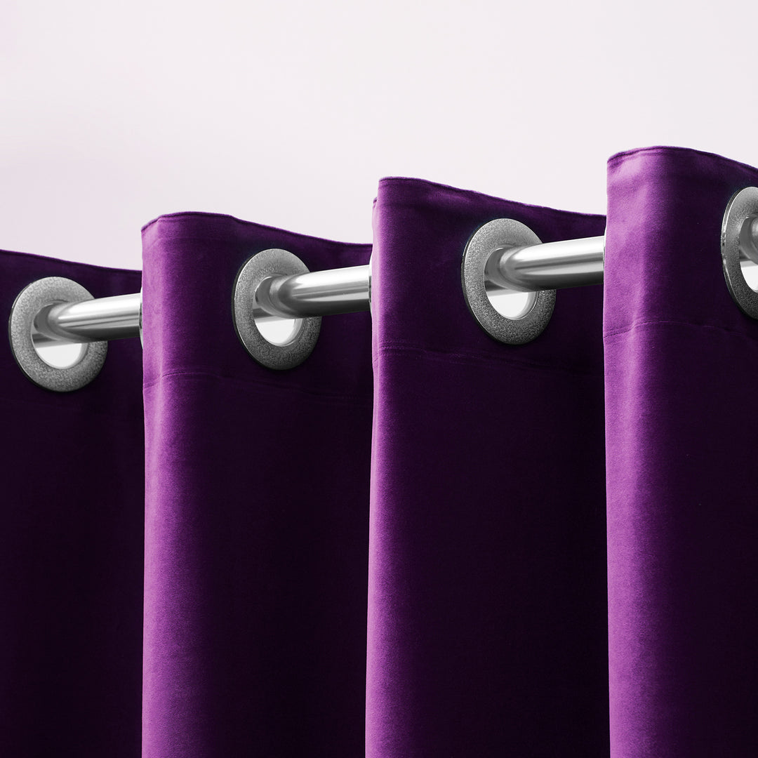 Velvet Grommet Top Gardin Skanto
