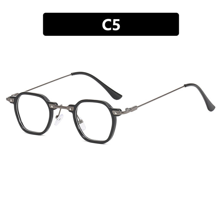 Women's stylish sunglasses with unique hexagonal shape and robust frame Skanto