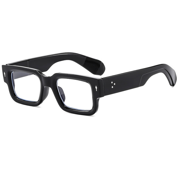 Dame moteriktig kvadratisk solbrille i iøynefallende skjoldpatt-design Skanto