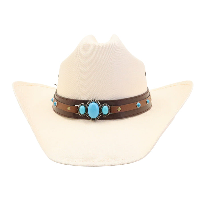 Turquoise Stråhatt Western | Skanto