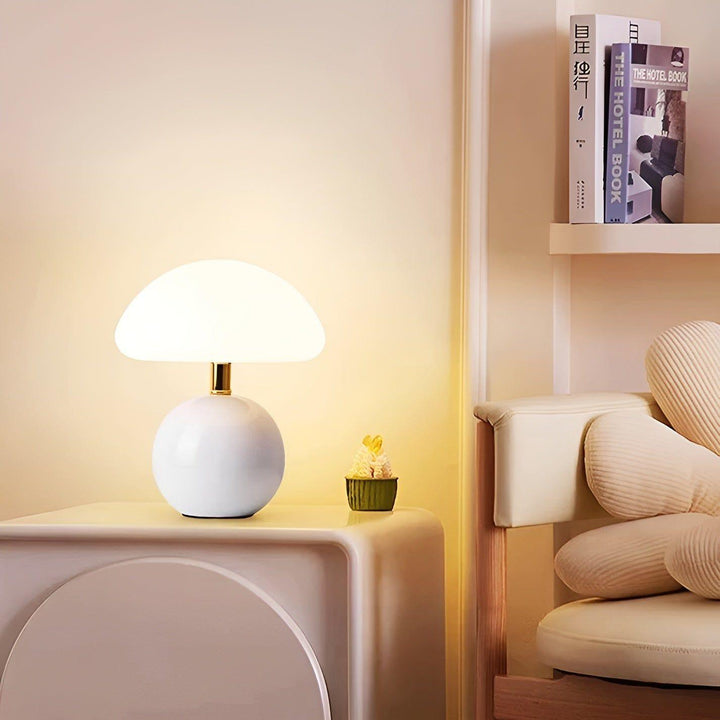 CreamyShine Lampe - Koselig Sopplampe til Nattbord | Skanto