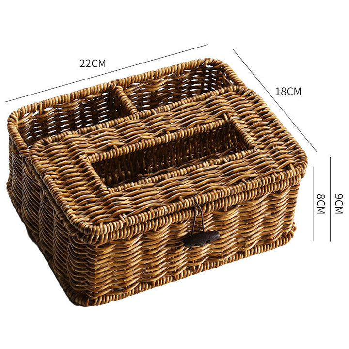 Håndvevd Multi-Compartment Oppbevaringskurv Skanto
