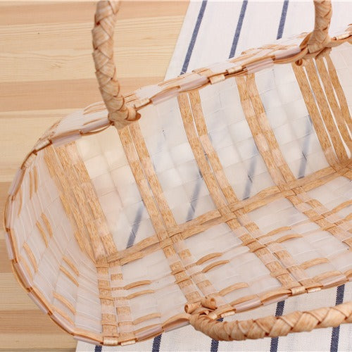 Tote bag with transparent window and braided handles Skanto