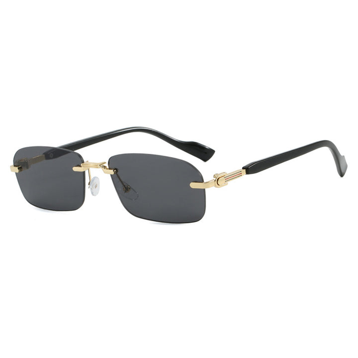 Women's sunglasses with elegant metal frame and stylish wood details Skanto