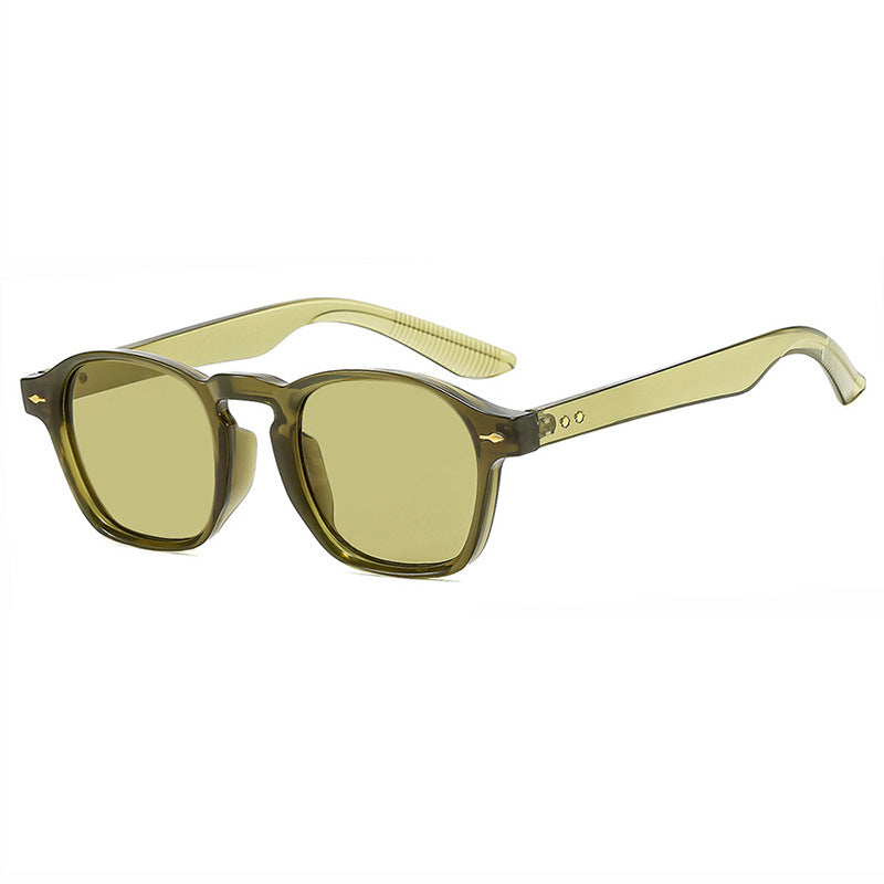 Women's fashionable rectangular glasses with transparent frame Skanto