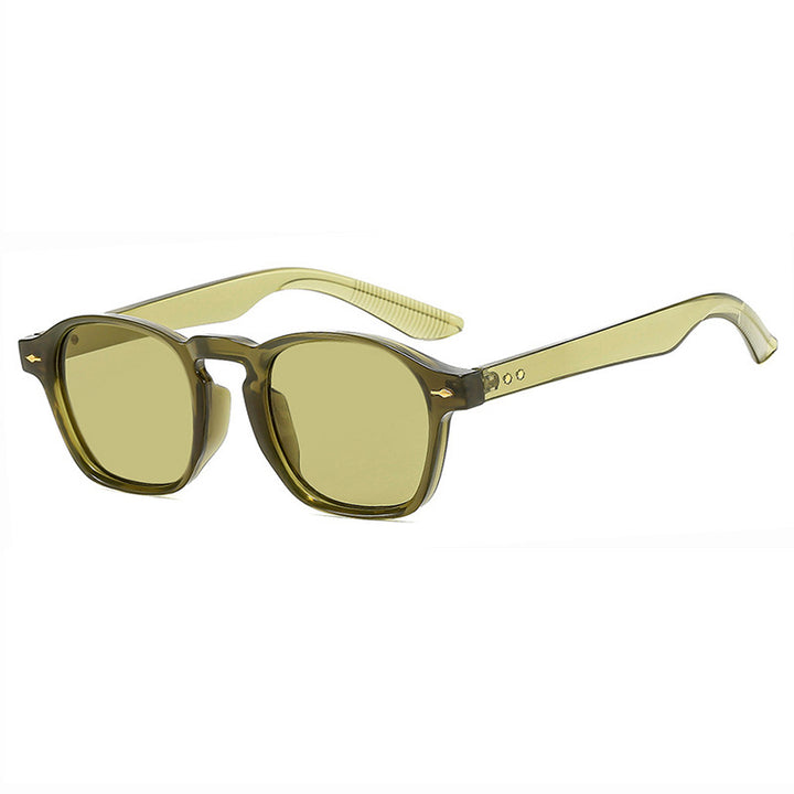 Women's fashionable rectangular glasses with transparent frame Skanto