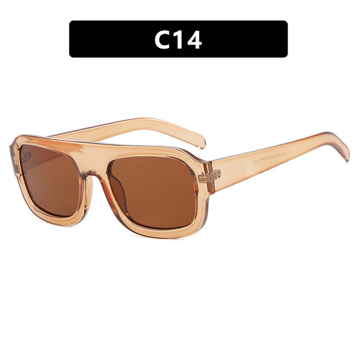 Dame moteriktig solbrille i beskyttende oversized-format Skanto
