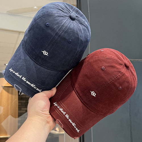 Kvinners slitt vintage stil baseball cap Skanto
