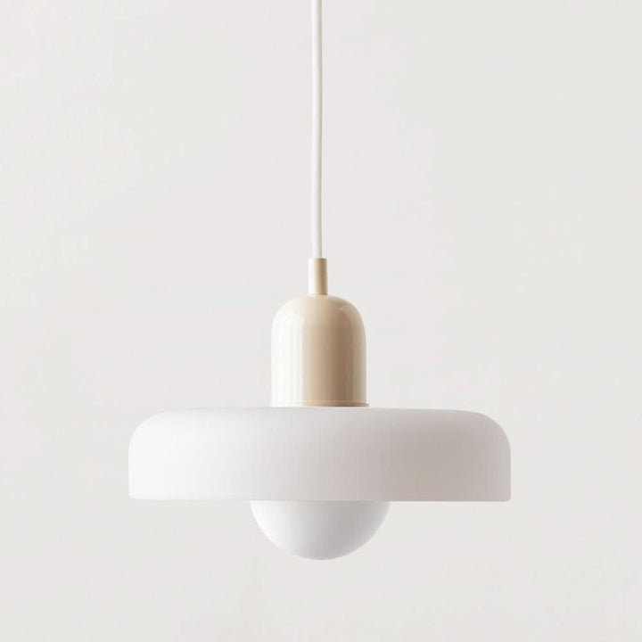 Skanto | Bauhaus Pendellampe i Farget Glass med Justerbart Oppheng