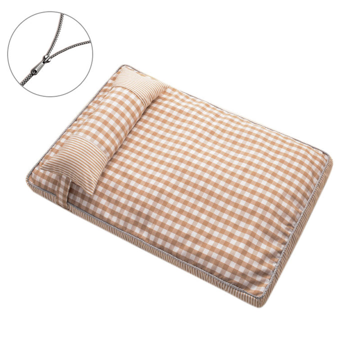 Premium Gingham-mønster  Liggunderlag  Hundeseng