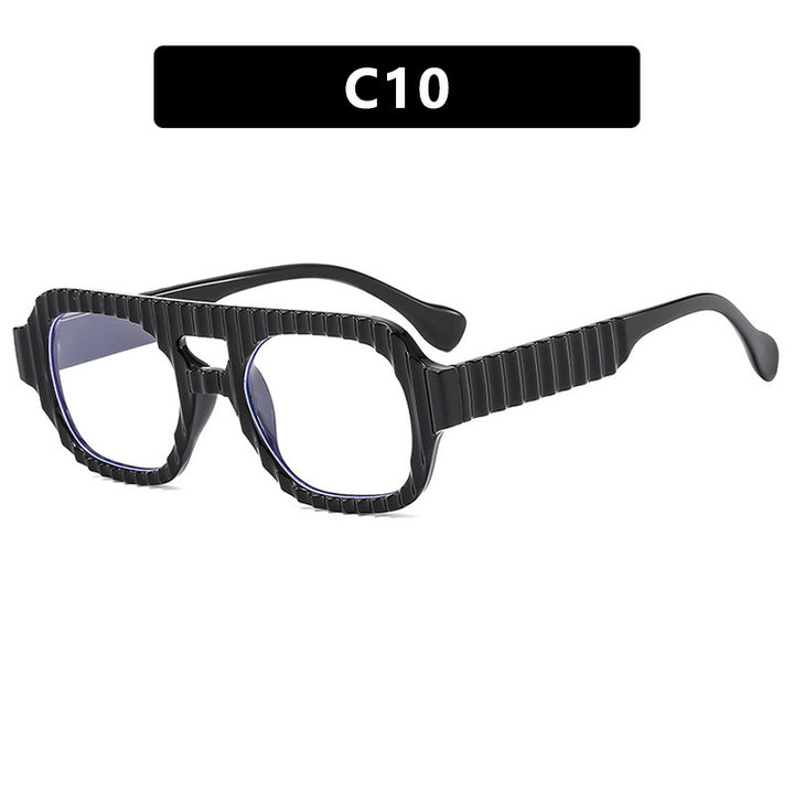 Damer geometrisk solbrille med raffinert strukturdesign Skanto