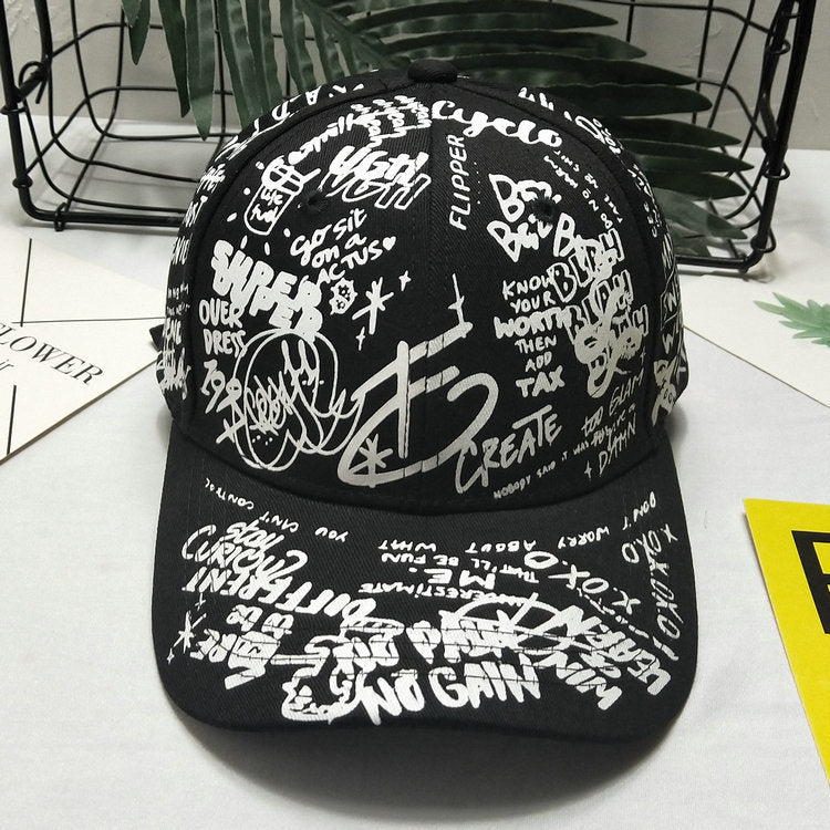 Herre Graphic Print Snapback Cap Skanto